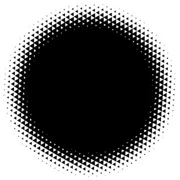 Halftone element. Abstract geometric graphic with half-tone pattern Stock Illustration