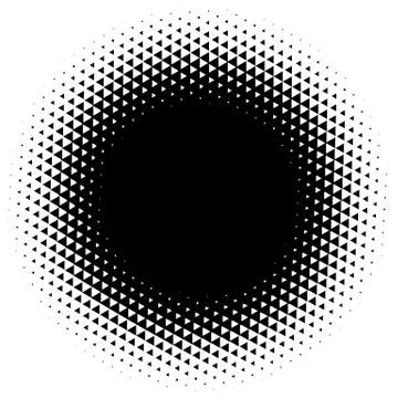 Halftone element. Abstract geometric graphic with half-tone pattern Stock Illustration