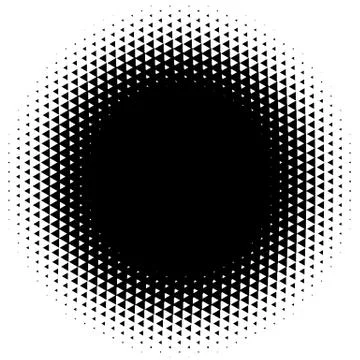 Halftone element. Abstract geometric graphic with half-tone pattern Stock Illustration