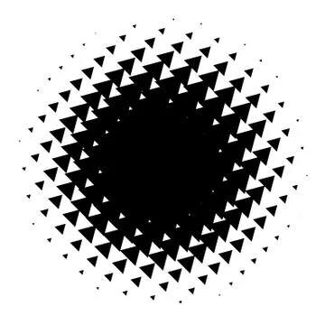 Halftone element. Abstract geometric graphic with half-tone pattern Illustrazione stock