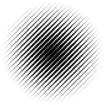 Halftone element. Abstract geometric graphic with half-tone pattern Stock Illustration