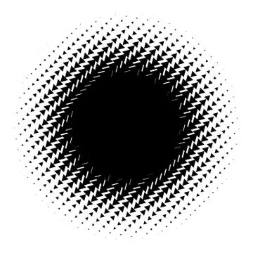 Halftone element. Abstract geometric graphic with half-tone pattern 스톡 일러스트