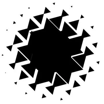Halftone element. Abstract geometric graphic with half-tone pattern Stock-Illustration