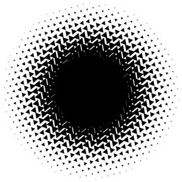 Halftone element. Abstract geometric graphic with half-tone pattern Illustrazione stock