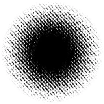 Halftone element. Abstract geometric graphic with half-tone pattern Illustrazione stock