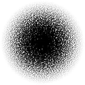 Halftone element. Abstract geometric graphic with half-tone pattern Illustrazione stock
