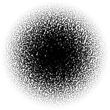 Halftone element. Abstract geometric graphic with half-tone pattern Illustrazione stock