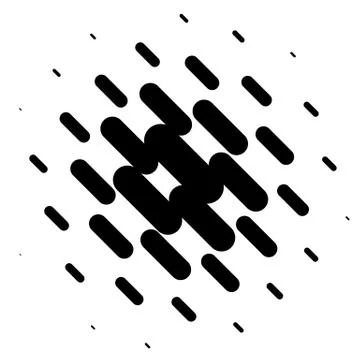 Halftone element. Abstract geometric graphic with half-tone pattern Illustrazione stock