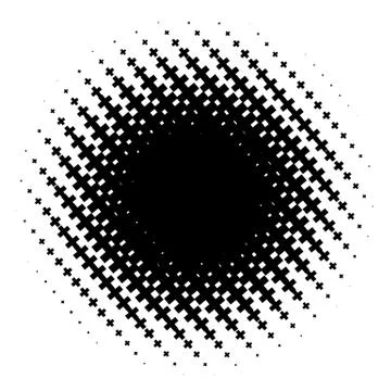 Halftone element. Abstract geometric graphic with half-tone pattern 스톡 일러스트