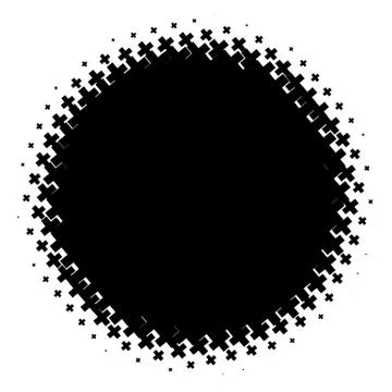 Halftone element. Abstract geometric graphic with half-tone pattern Stock Illustration