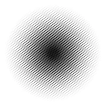 Halftone element. Abstract geometric graphic with half-tone pattern イラスト素材