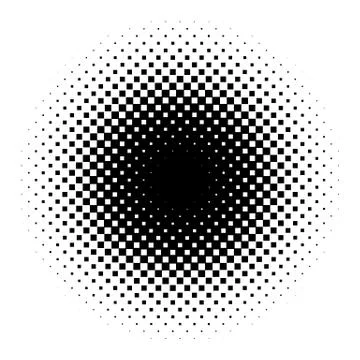 Halftone element. Abstract geometric graphic with half-tone pattern 스톡 일러스트