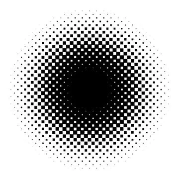 Halftone element. Abstract geometric graphic with half-tone pattern 스톡 일러스트