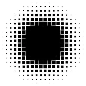 Halftone element. Abstract geometric graphic with half-tone pattern 스톡 일러스트