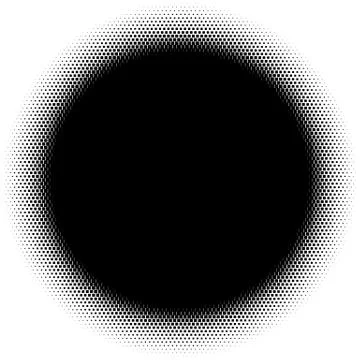 Halftone element. Abstract geometric graphic with half-tone pattern 스톡 일러스트