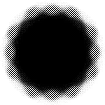 Halftone element. Abstract geometric graphic with half-tone pattern Illustrazione stock