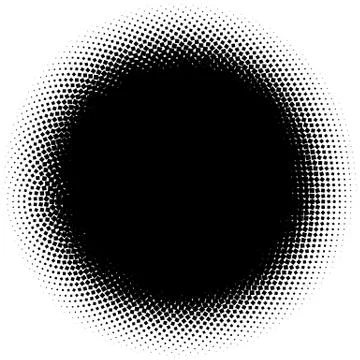 Halftone element. Abstract geometric graphic with half-tone pattern 스톡 일러스트