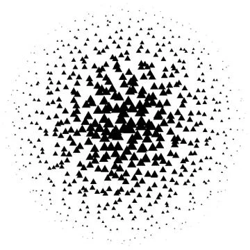 Halftone element. Abstract geometric graphic with half-tone pattern 스톡 일러스트