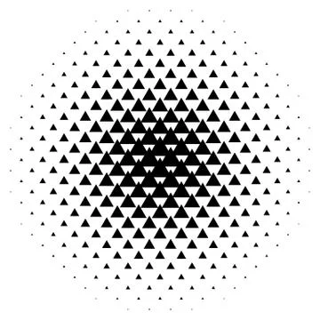 Halftone element. Abstract geometric graphic with half-tone pattern Stock Illustration