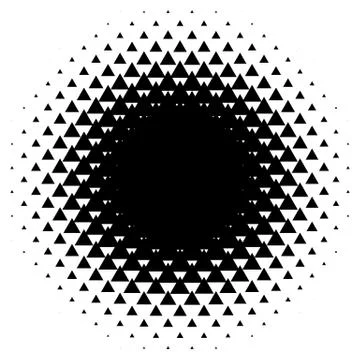 Halftone element. Abstract geometric graphic with half-tone pattern Stock Illustration
