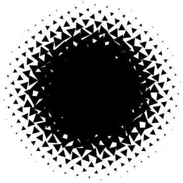 Halftone element. Abstract geometric graphic with half-tone pattern Illustrazione stock