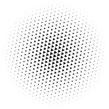 Halftone element. Abstract geometric graphic with half-tone pattern Stock Illustration