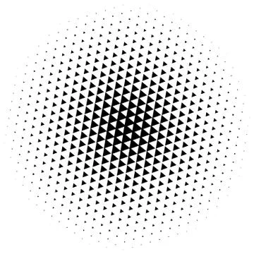 Halftone element. Abstract geometric graphic with half-tone pattern Illustrazione stock