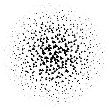 Halftone element. Abstract geometric graphic with half-tone pattern Stock Illustration