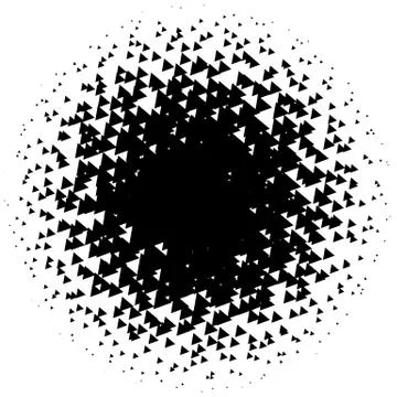 Halftone element. Abstract geometric graphic with half-tone pattern イラスト素材
