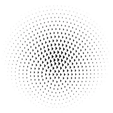 Halftone element. Abstract geometric graphic with half-tone pattern 스톡 일러스트