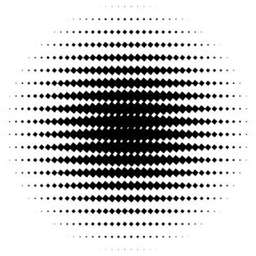 Halftone element. Abstract geometric graphic with half-tone pattern Illustrazione stock
