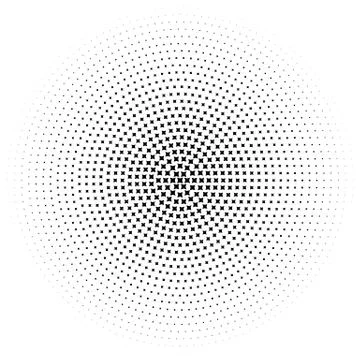 Halftone element. Abstract geometric graphic with half-tone pattern 스톡 일러스트