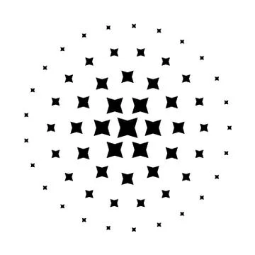 Halftone element. Abstract geometric graphic with half-tone pattern 스톡 일러스트