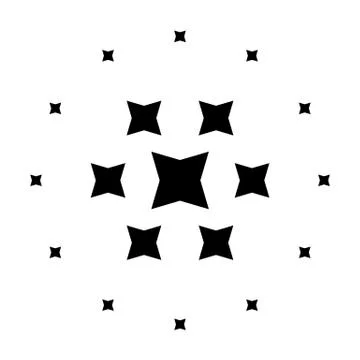 Halftone element. Abstract geometric graphic with half-tone pattern Stock Illustration