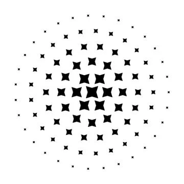 Halftone element. Abstract geometric graphic with half-tone pattern 스톡 일러스트
