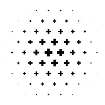 Halftone element. Abstract geometric graphic with half-tone pattern Stock Illustration