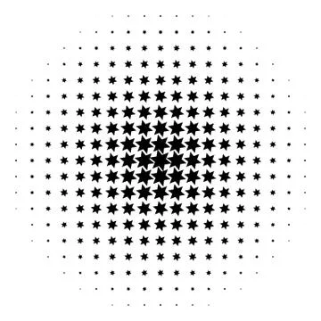 Halftone element. Abstract geometric graphic with half-tone pattern 스톡 일러스트