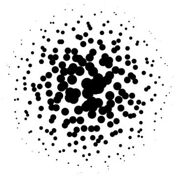 Halftone element. Abstract geometric graphic with half-tone pattern 스톡 일러스트