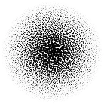 Halftone element. Abstract geometric graphic with half-tone pattern 스톡 일러스트