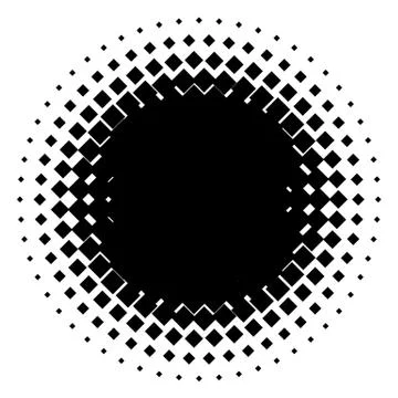 Halftone element. Abstract geometric graphic with half-tone pattern 스톡 일러스트