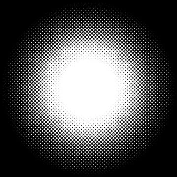 Halftone element. Abstract geometric graphic with half-tone pattern イラスト素材