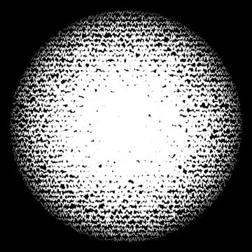 Halftone element. Abstract geometric graphic with half-tone pattern Stock Illustration