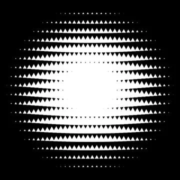 Halftone element. Abstract geometric graphic with half-tone pattern Stock Illustration