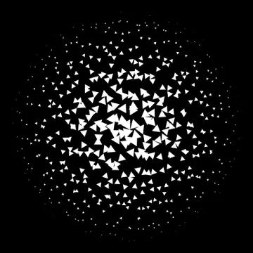 Halftone element. Abstract geometric graphic with half-tone pattern Stock Illustration