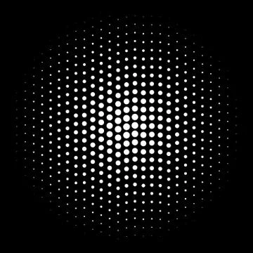 Halftone element. Abstract geometric graphic with half-tone pattern 스톡 일러스트