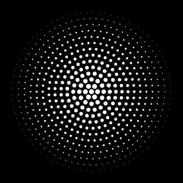 Halftone element. Abstract geometric graphic with half-tone pattern Illustrazione stock