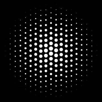 Halftone element. Abstract geometric graphic with half-tone pattern イラスト素材