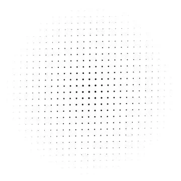 Halftone element. Abstract geometric graphic with half-tone pattern Illustrazione stock