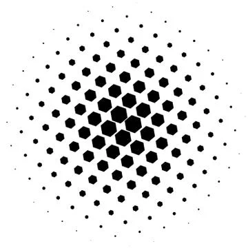 Halftone element. Abstract geometric graphic with half-tone pattern 스톡 일러스트