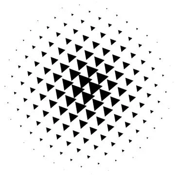 Halftone element. Abstract geometric graphic with half-tone pattern Stock Illustration